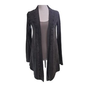ECO Yoga Waterfall Cardigan Yoga Wrap Women's Size Medium Color Gray